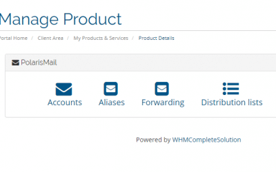 PolarisMail and WHMCS integration