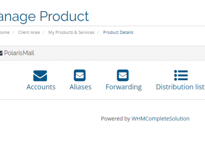 PolarisMail WHMCS module: our solution for white label email hosting resellers