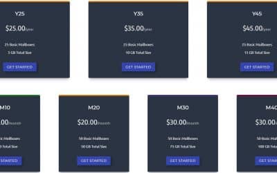 New E-mail hosting packages offered