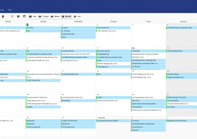 Preview of PolarisMail's webmail: GroupOffice. Check your calendar, add events, set reminders and many more.