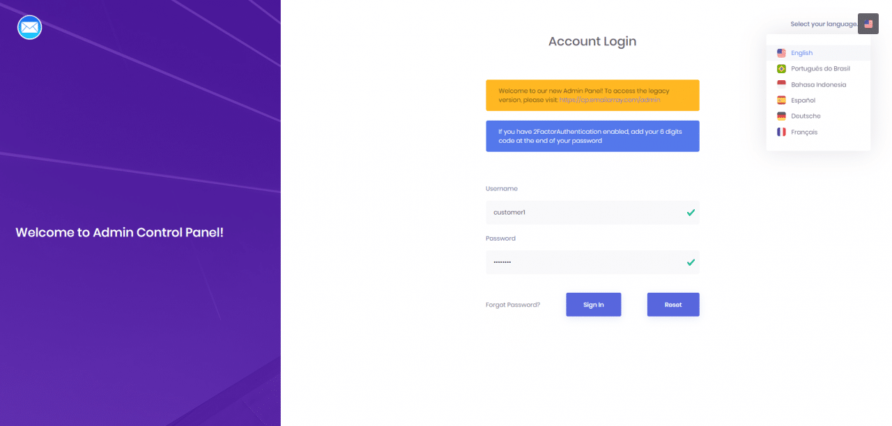 Admin Mail Inbox New Admin Panel launch | PolarisMail - Your Email Hosting Provider