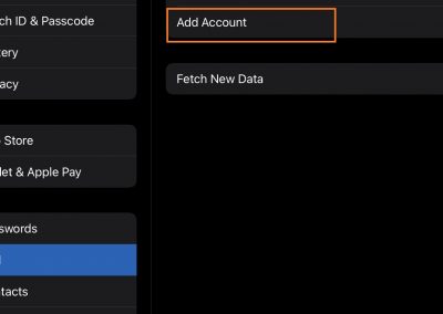 PolarisMail with ActiveSync - step 1 - add account