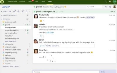 Introducing Zulip: A Smarter Way to Collaborate, Right in Your Webmail