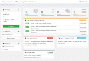WHMCS - Client Area with multiple product orders